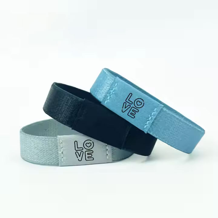 New Arrival 13.56Mhz Nfc Recycled Polyester Event Wristbands Daily Bible Verse Elastic Bracelet