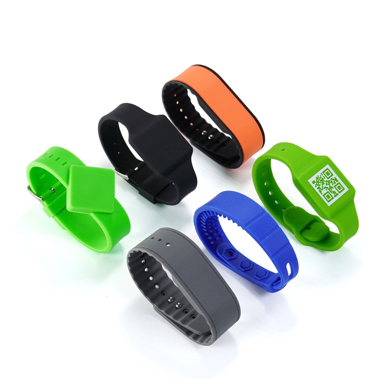 915Mhz Rfid Silicone Card Wristband for  Access Control Prevent Human Body Interference